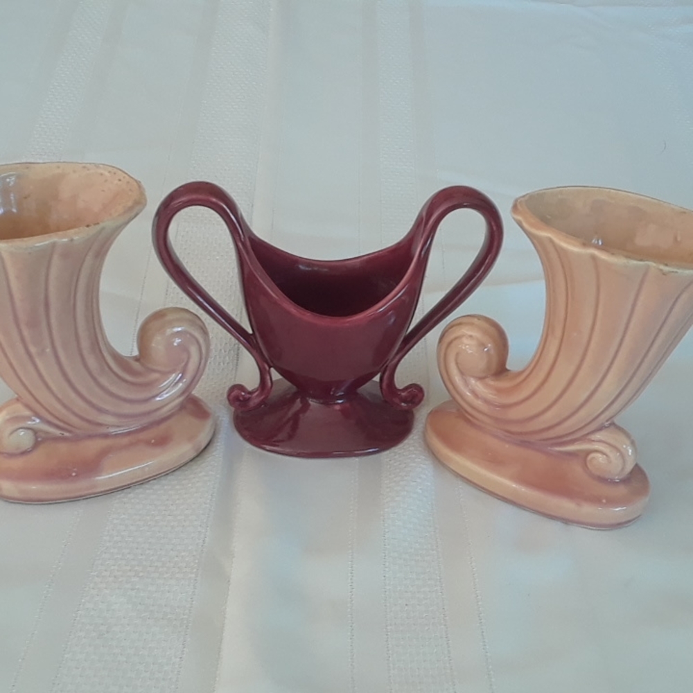 USA pottery set of 3